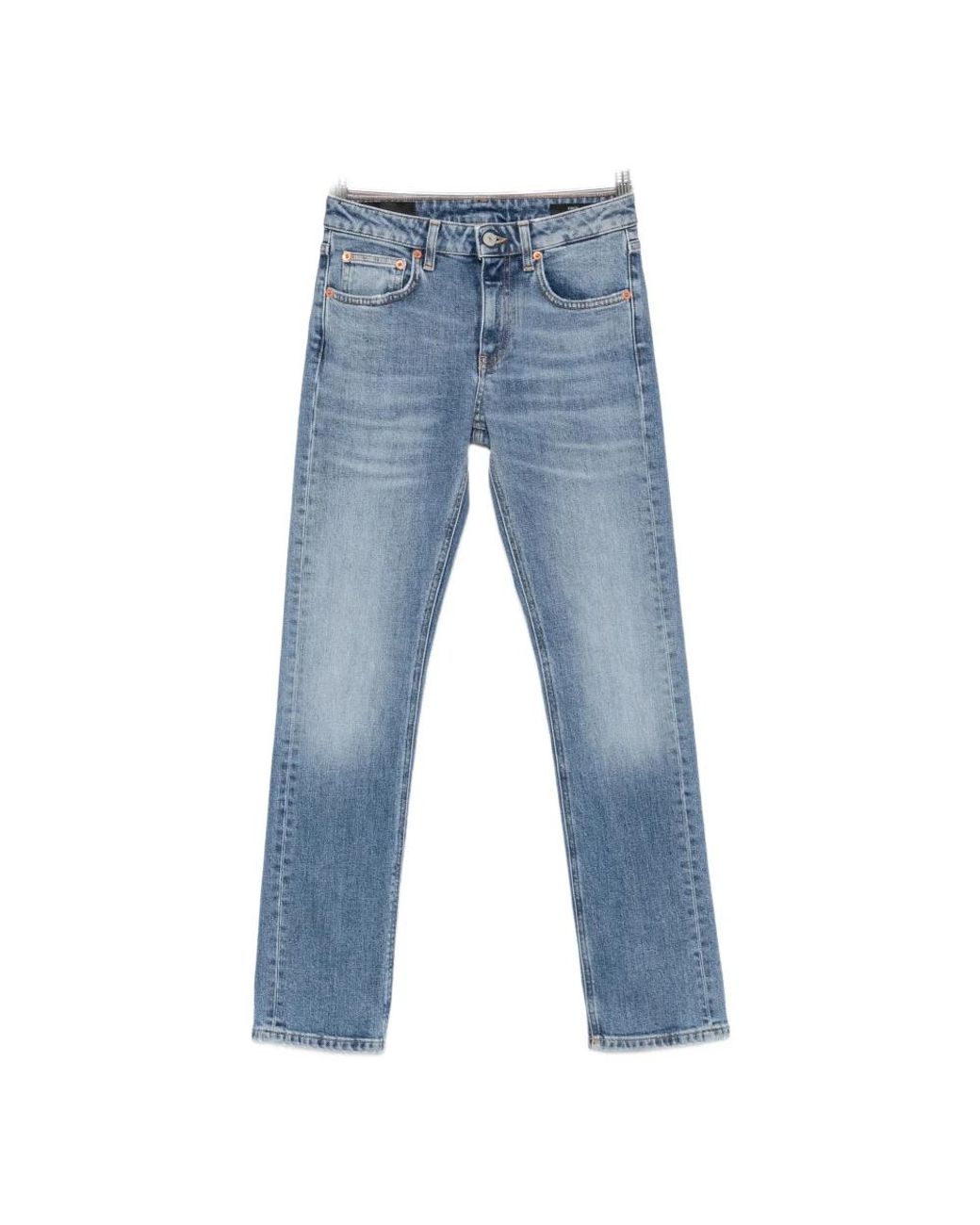 Dondup Blue Straight Fit Jeans