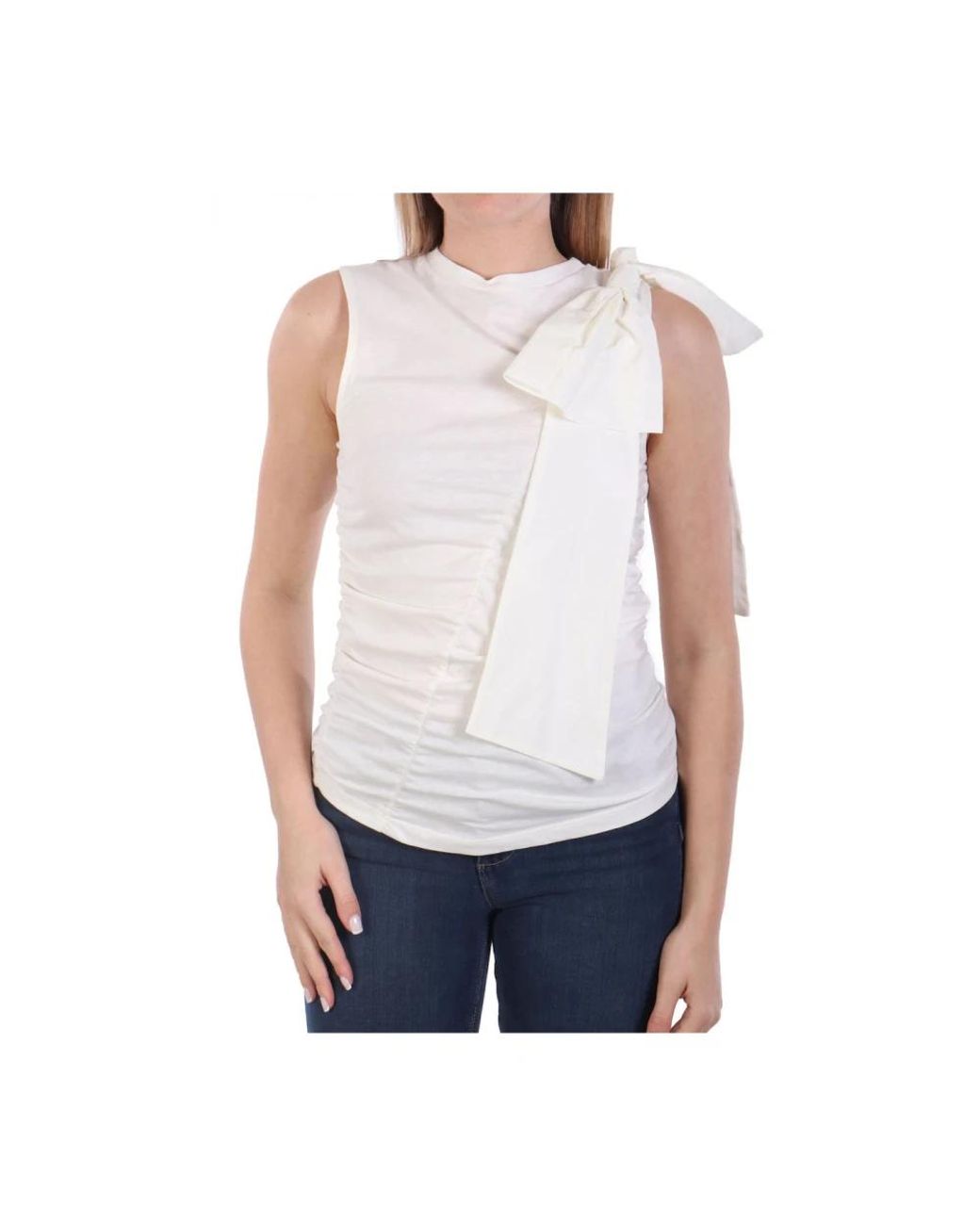 Liu Jo White Sleeveless Tops