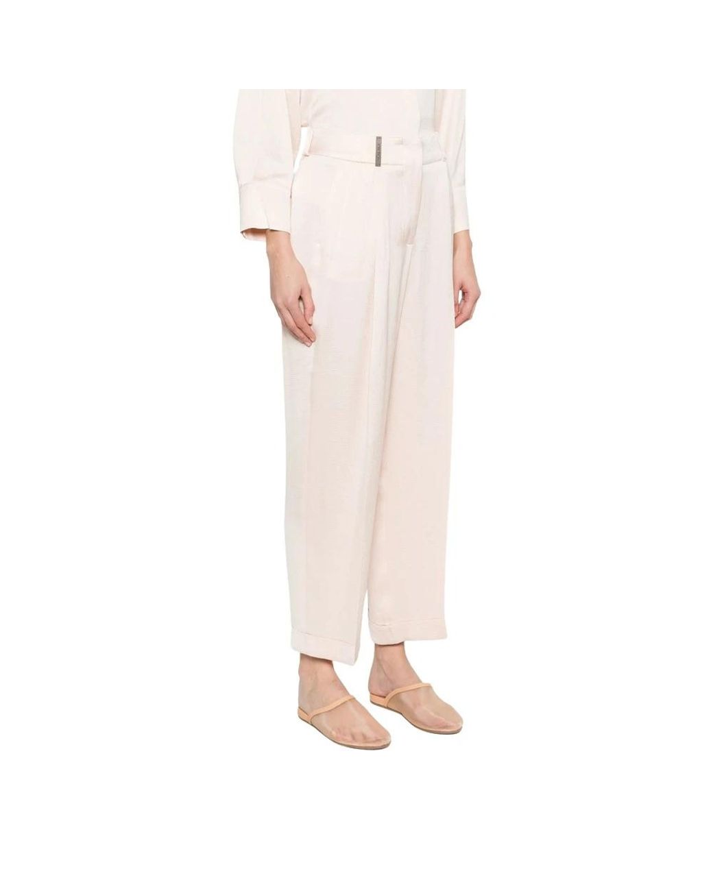 Peserico Pink Wide Trousers