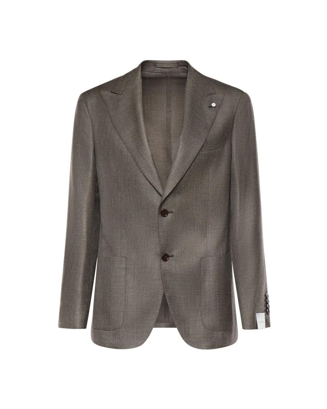 Luigi Bianchi Gray Blazers for men