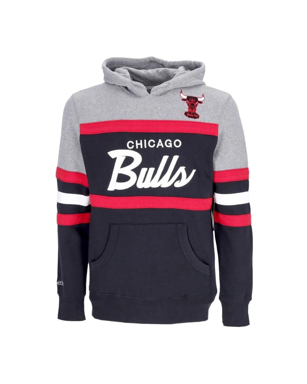 Mitchell & Ness Hoodies & Sweatvesten ,Veelkleurig ,Katoen Chicago Bulls Hoodie Hardwood Classics Zwart in het Blue voor heren