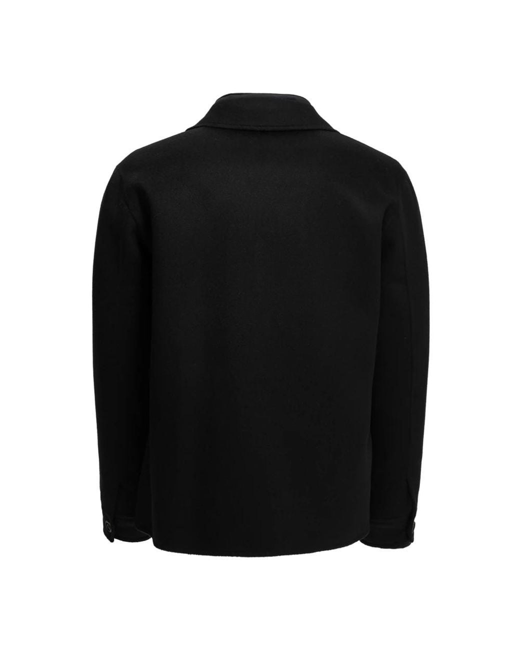 Single-Breasted Coats Moorer de hombre de color Black