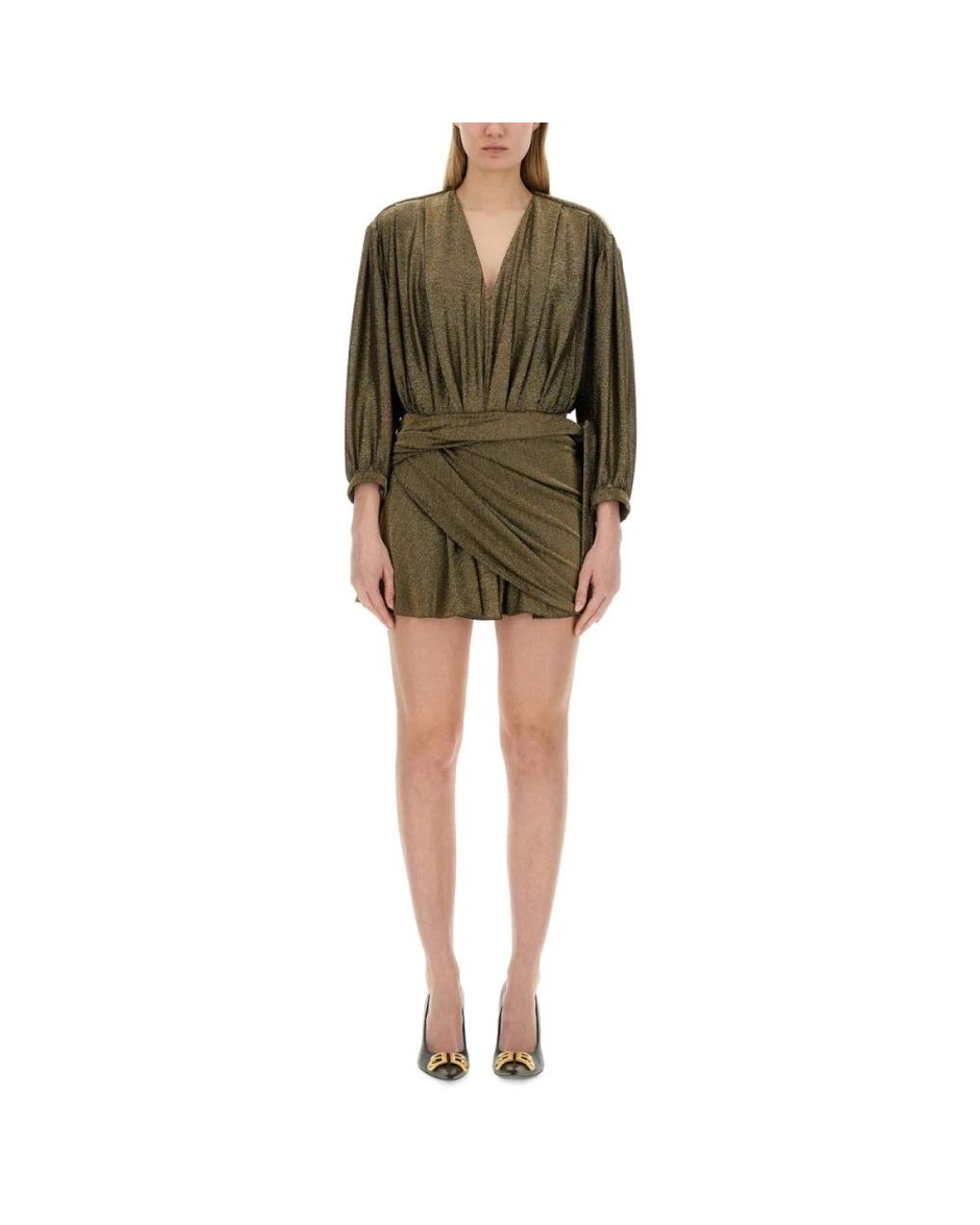 Balenciaga Green Short Dresses