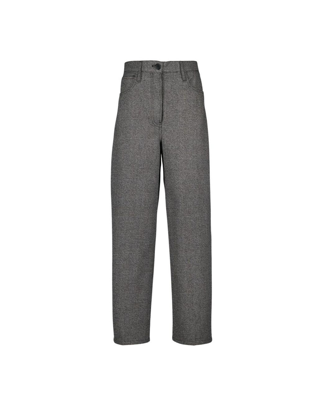 Prada Gray Wide Trousers
