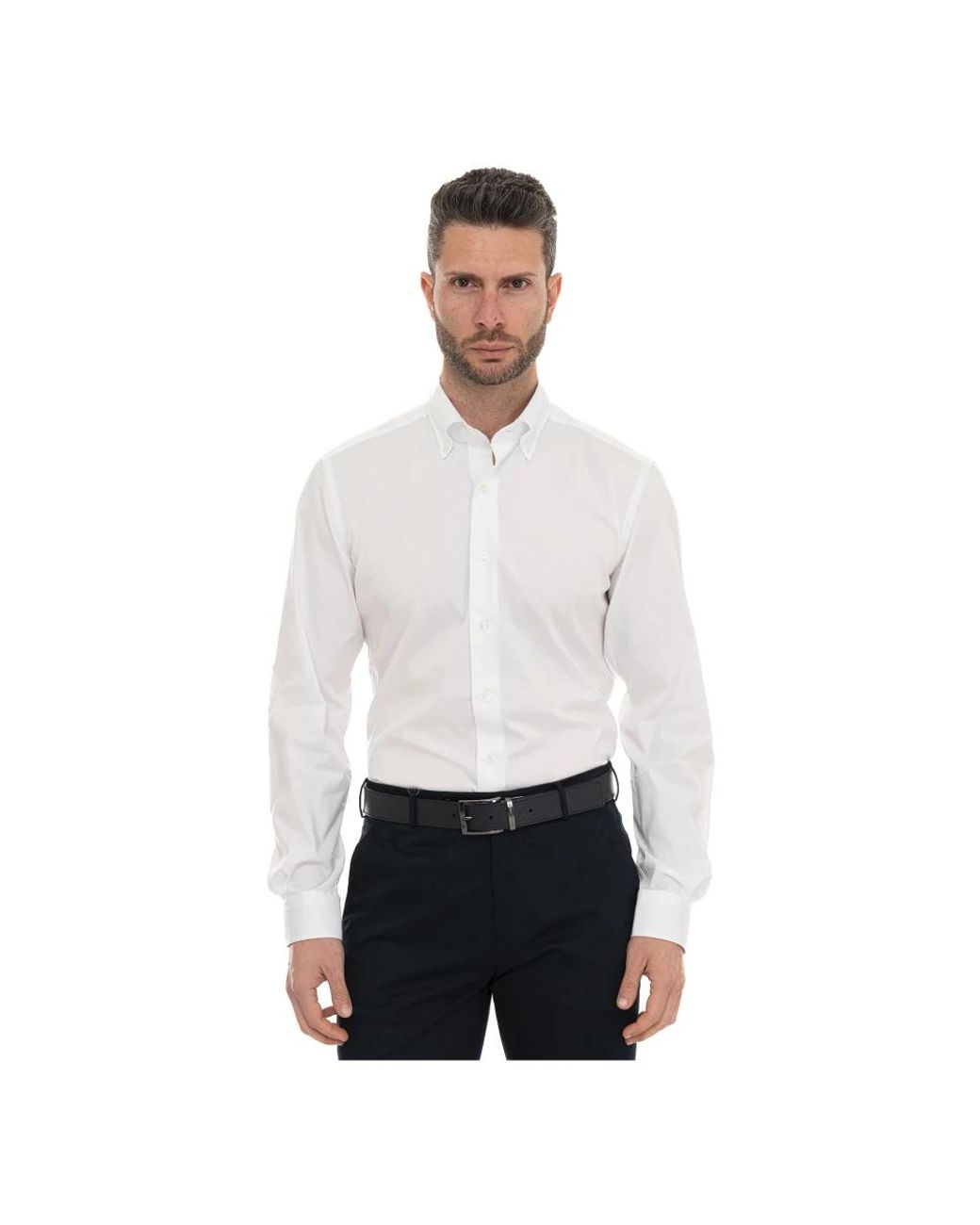 Fay White Formal Shirts for men