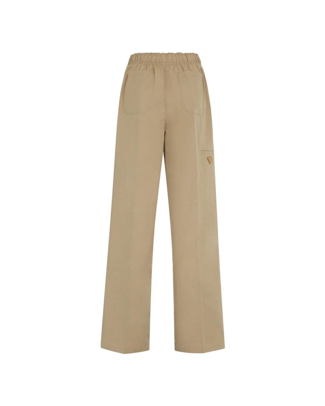 Prada Natural Wide Trousers