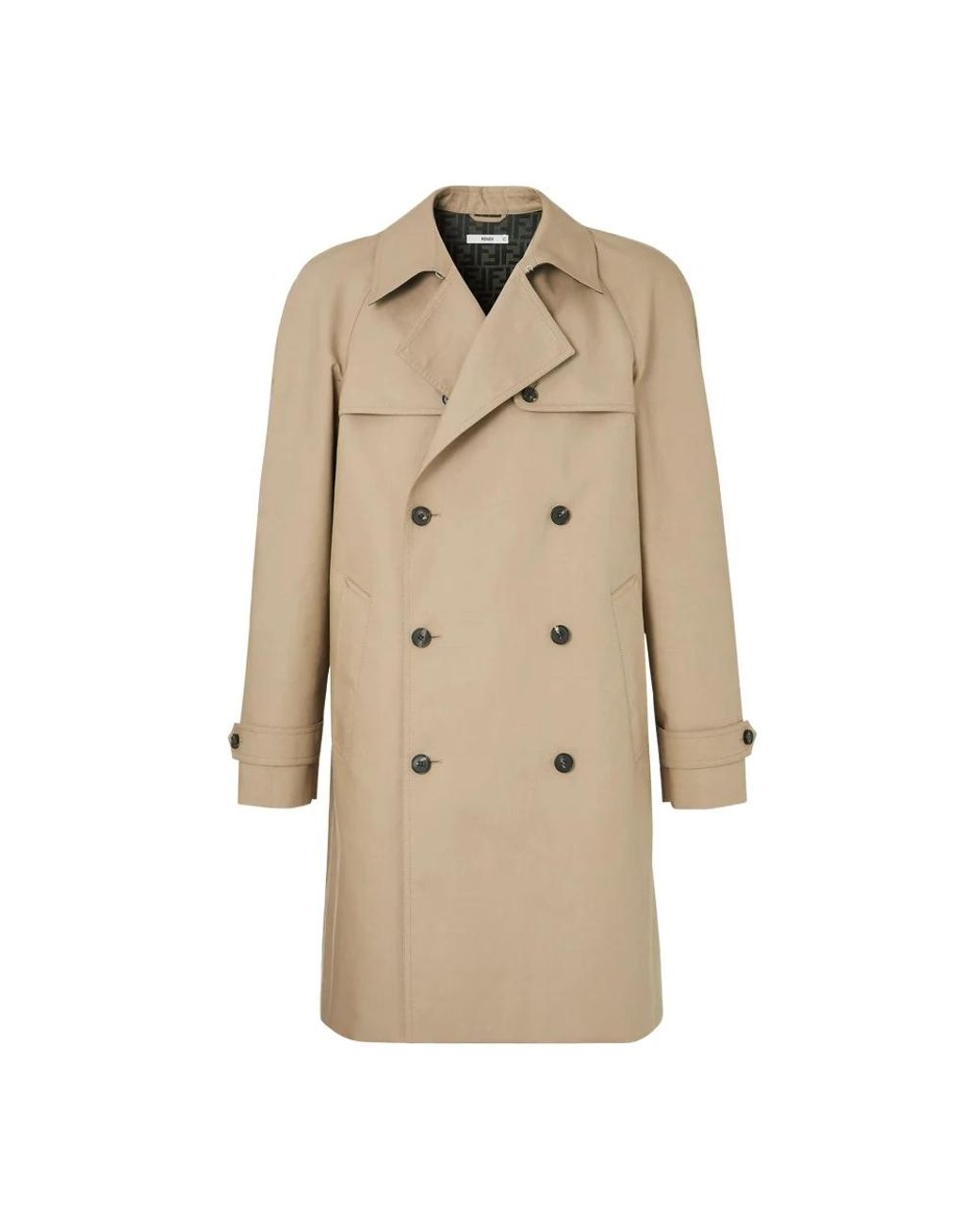 Fendi Natural Trench Coats for men