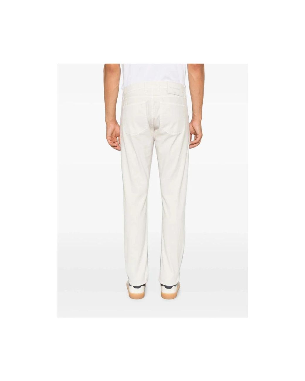 Tramarossa White Straight Fit Jeans for men