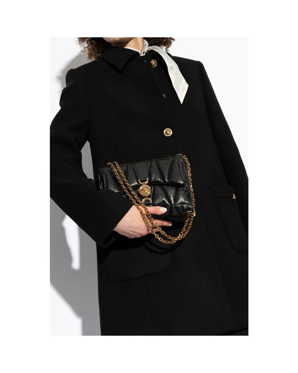 Versace Black Shoulder Bags