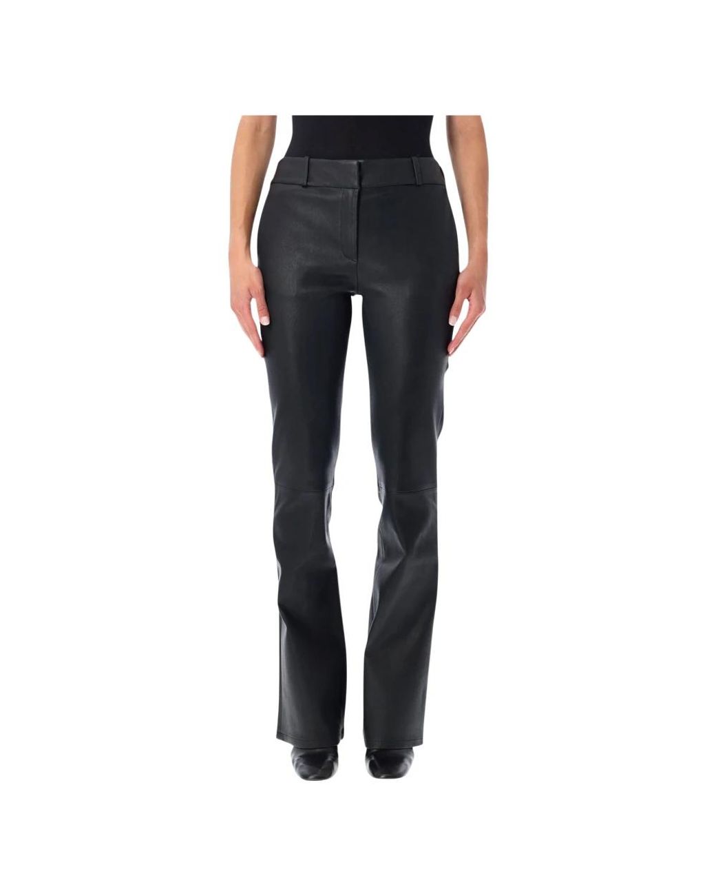 Arma Blue Leather Trousers