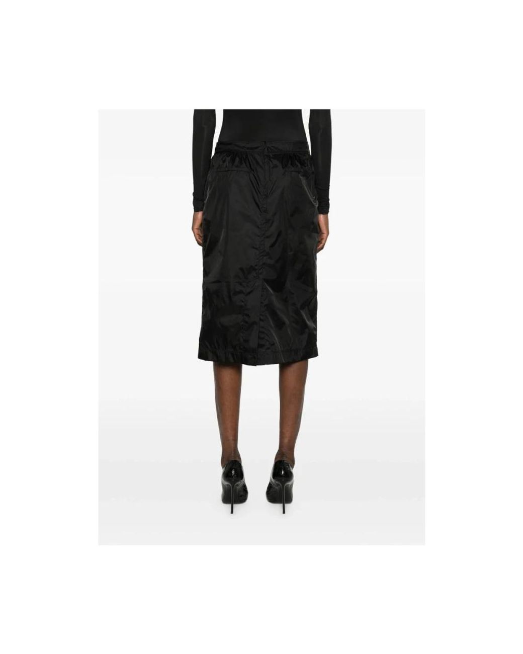 Saint Laurent Black Midi Skirts