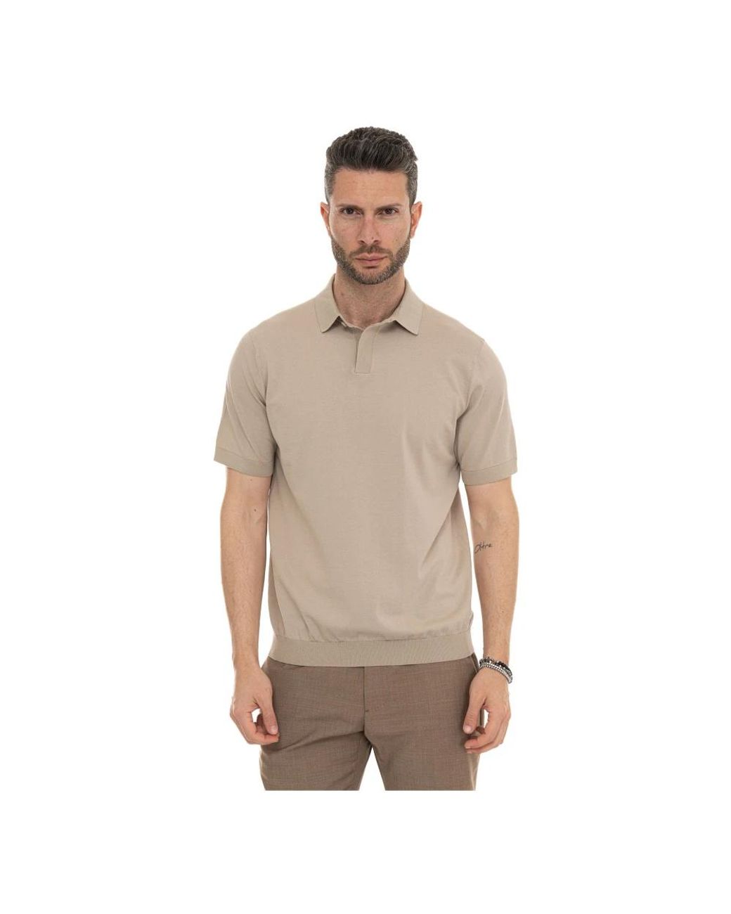 hindustrie Brown Polo Shirts for men