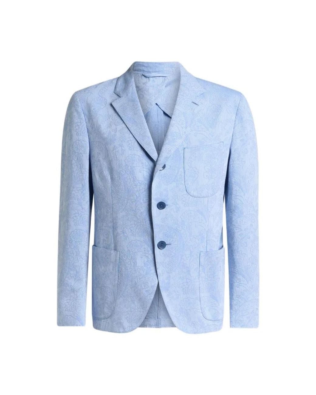 Etro Blue Blazers for men