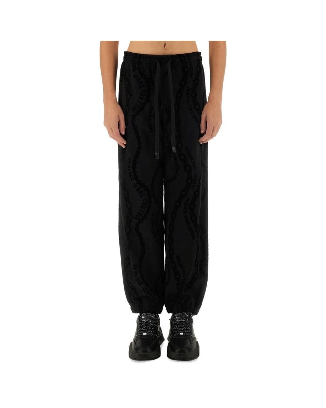 Versace Jeans Couture Black Sweatpants for men
