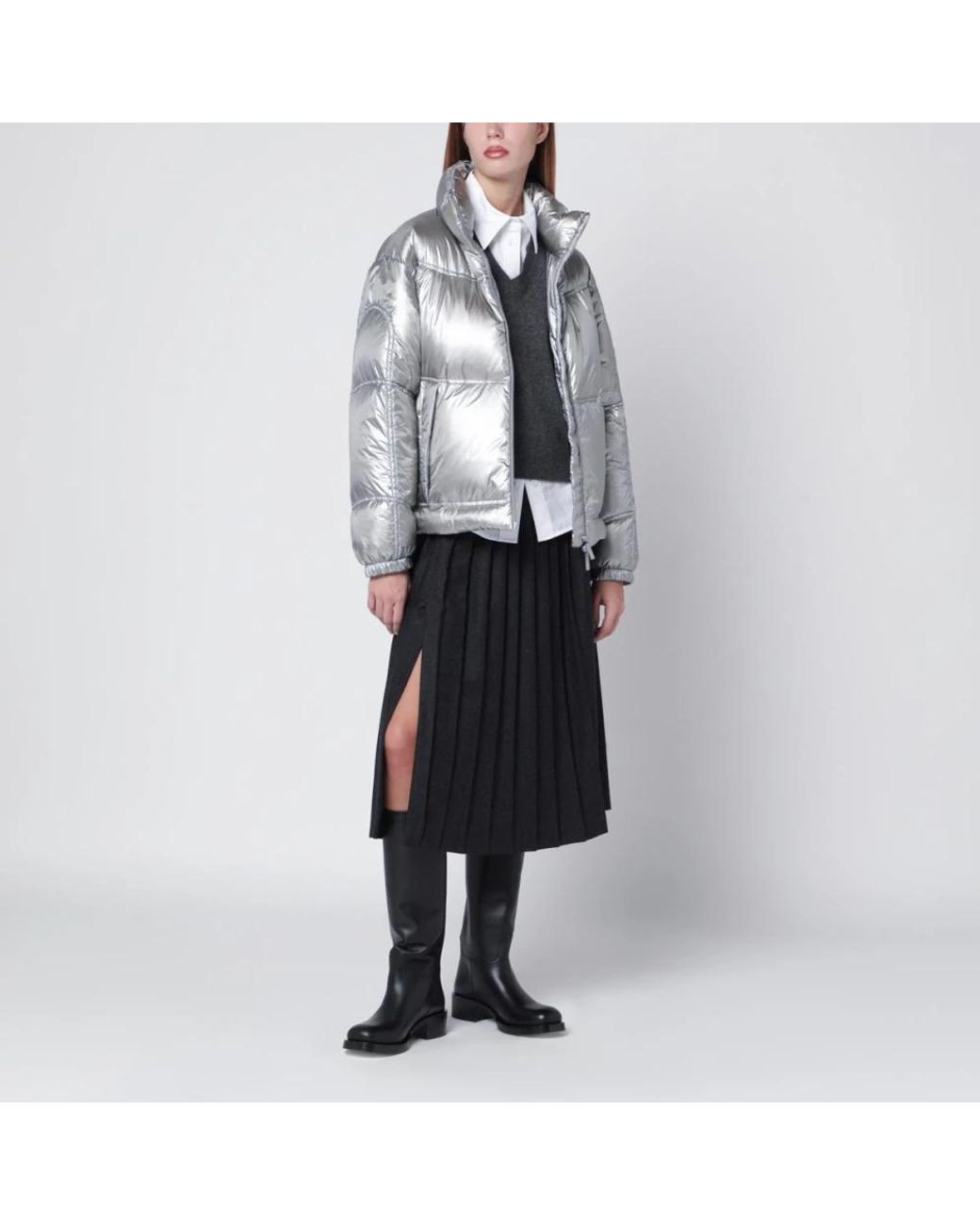 Herno Gray Down Jackets