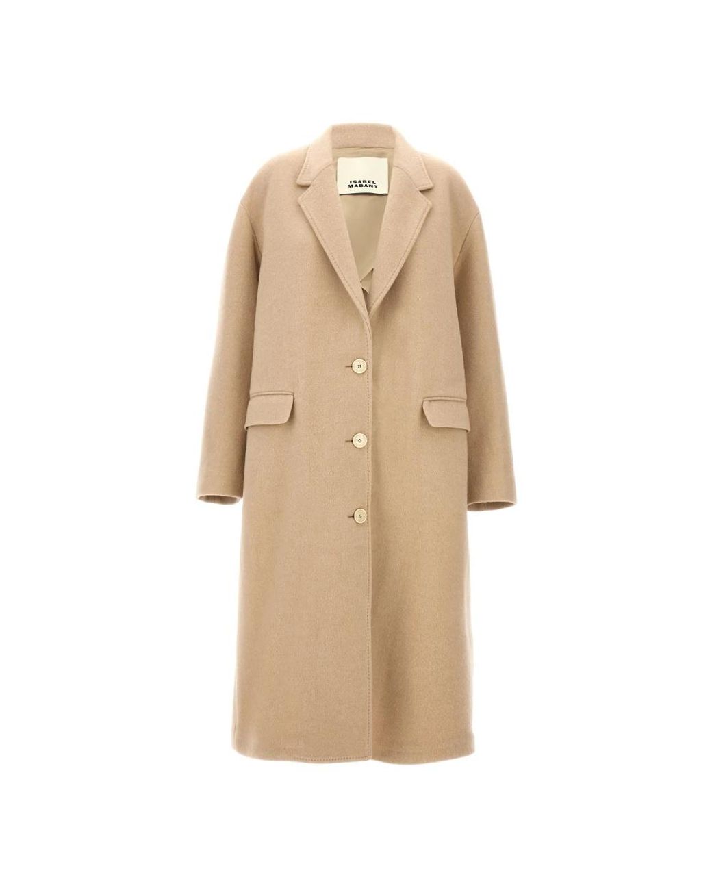 Isabel Marant Natural Single-Breasted Coats