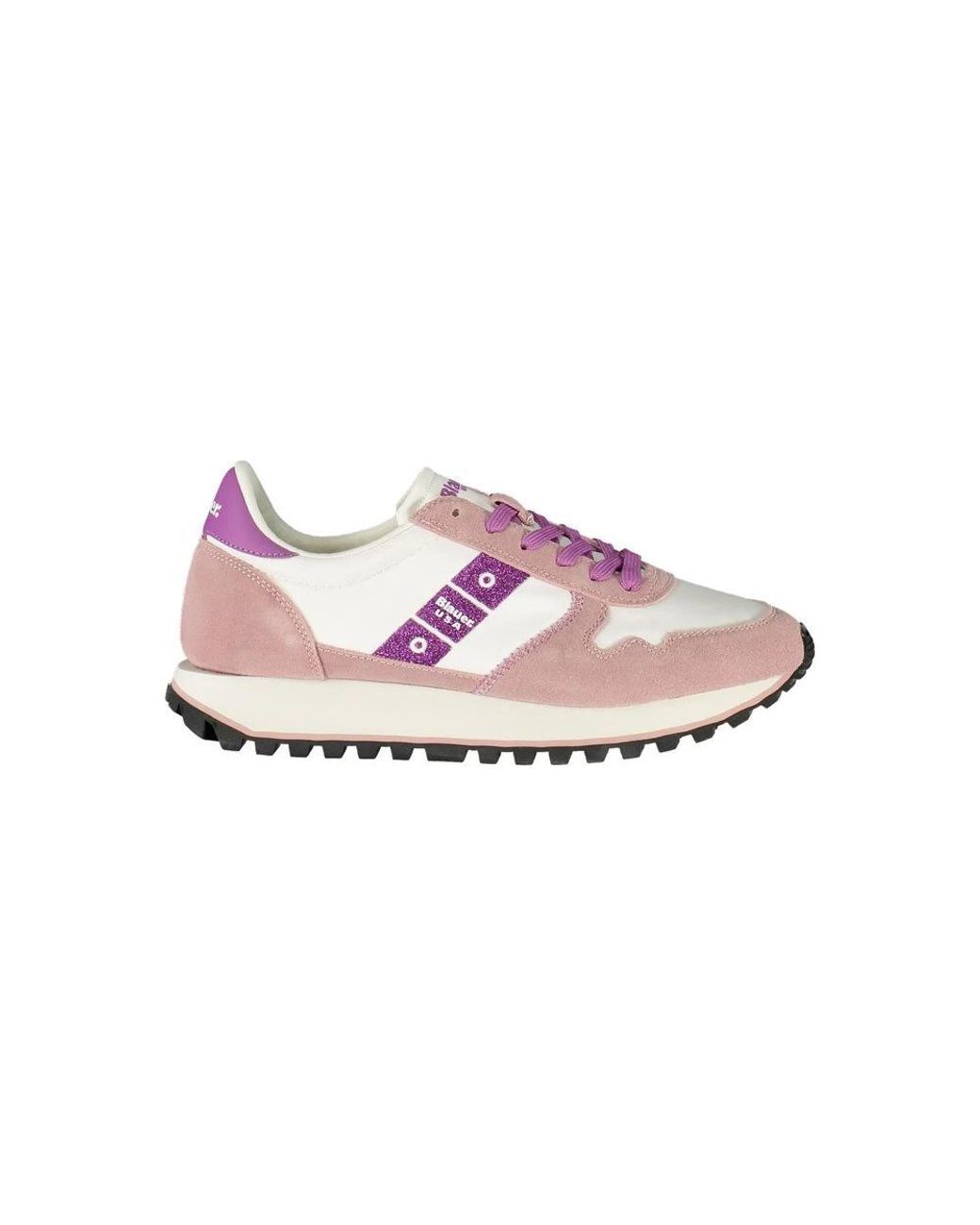 Blauer Schoenen ,Veelkleurig ,Leer Leren Sneaker in het Pink