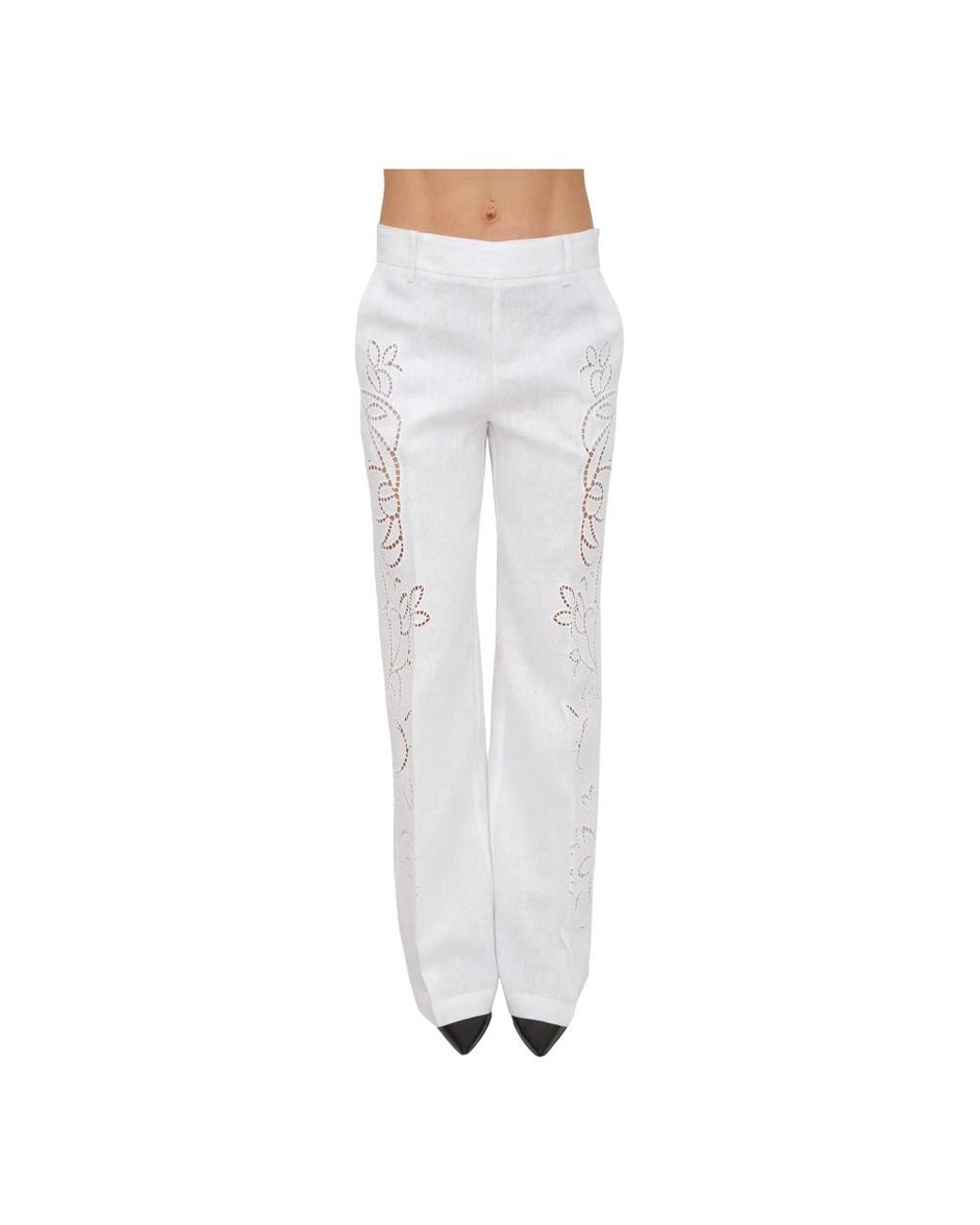 Ermanno Scervino Gray Wide Trousers