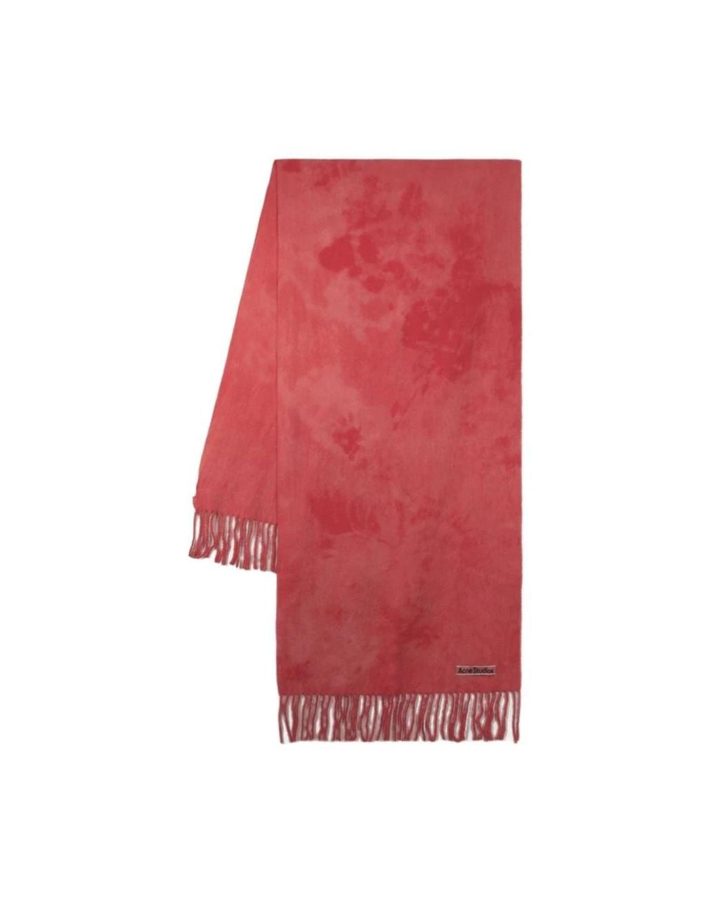 Acne Red Canada Tie Dye Scarf