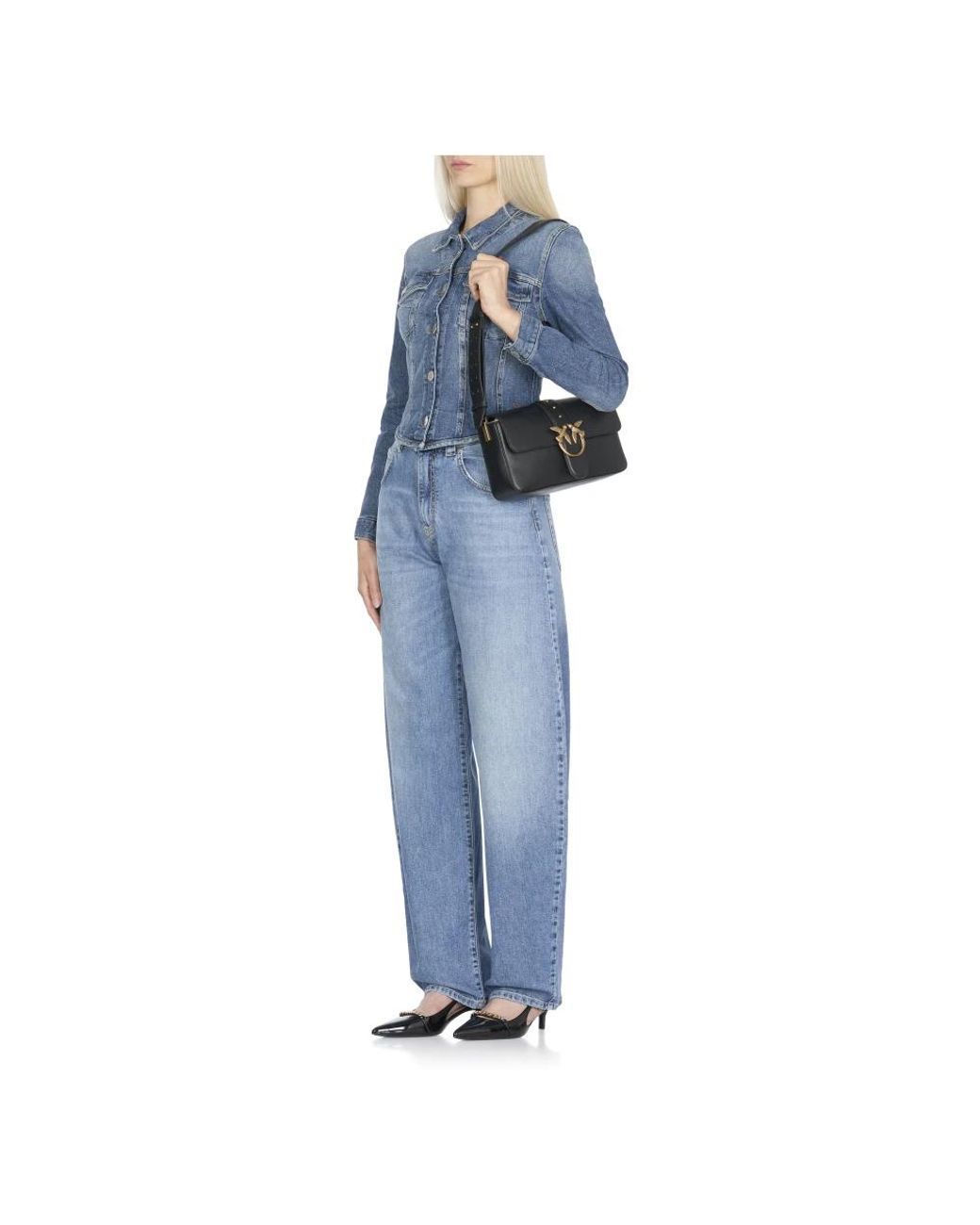 Pinko Gray Shoulder Bags