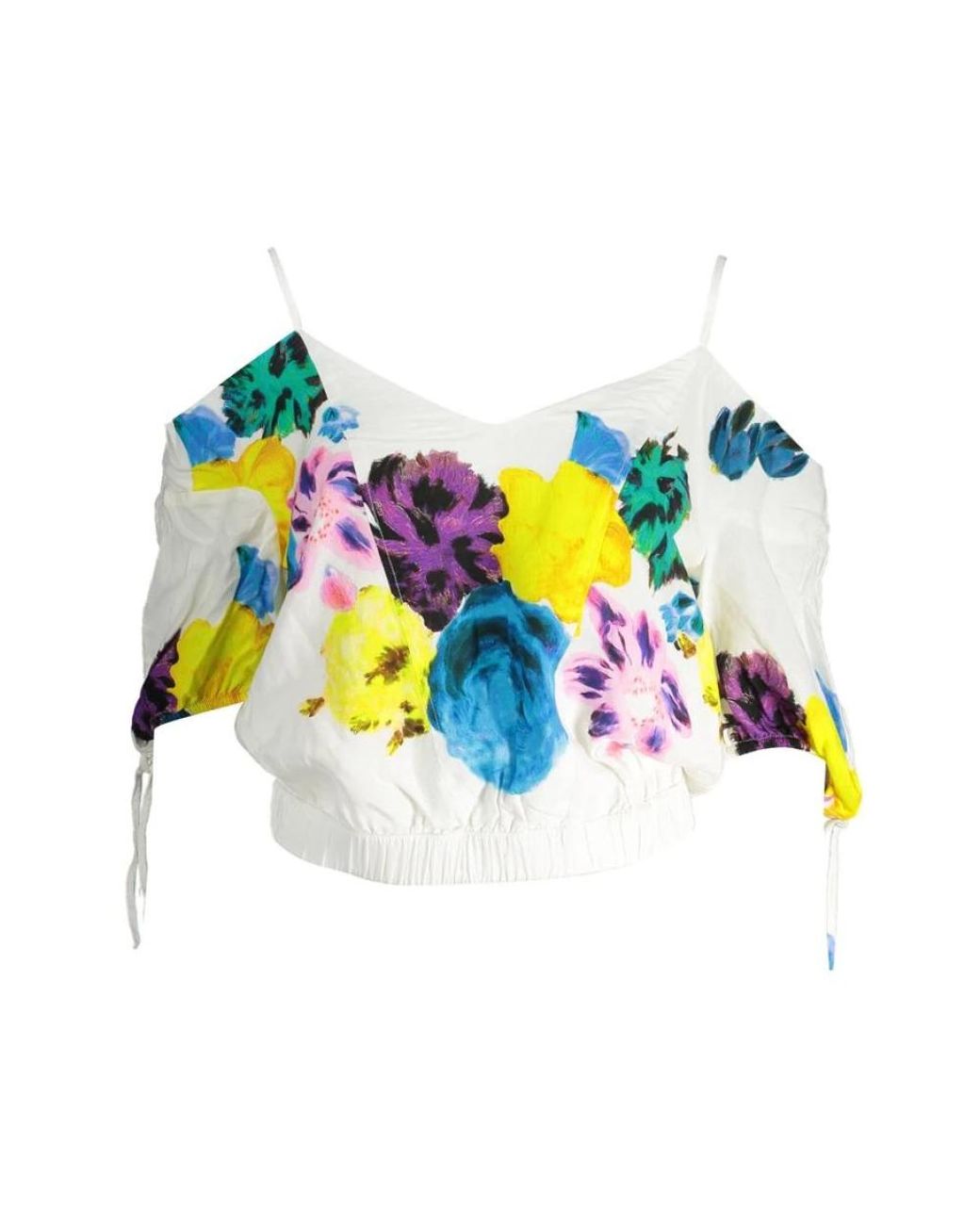 Desigual Yellow Sleeveless Tops