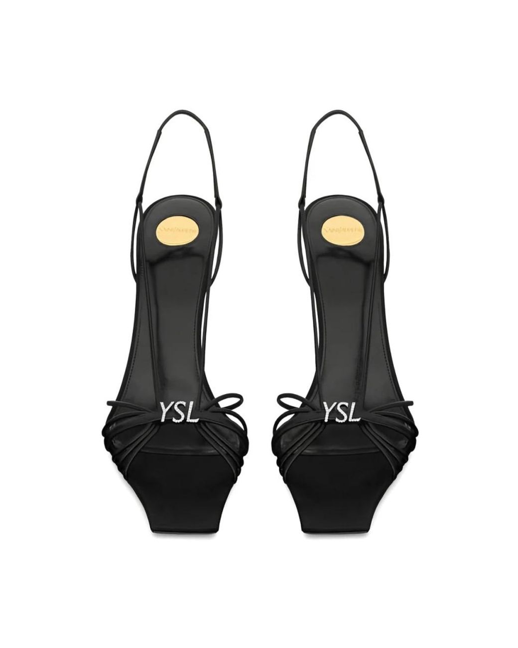 Saint Laurent Black High Heel Sandals
