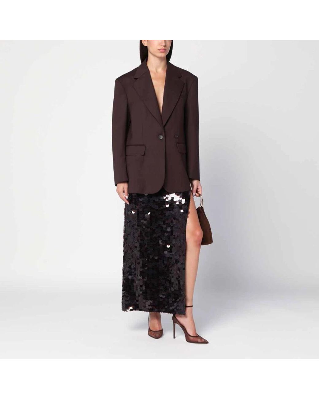 Maxi Skirts P.A.R.O.S.H. de color Black