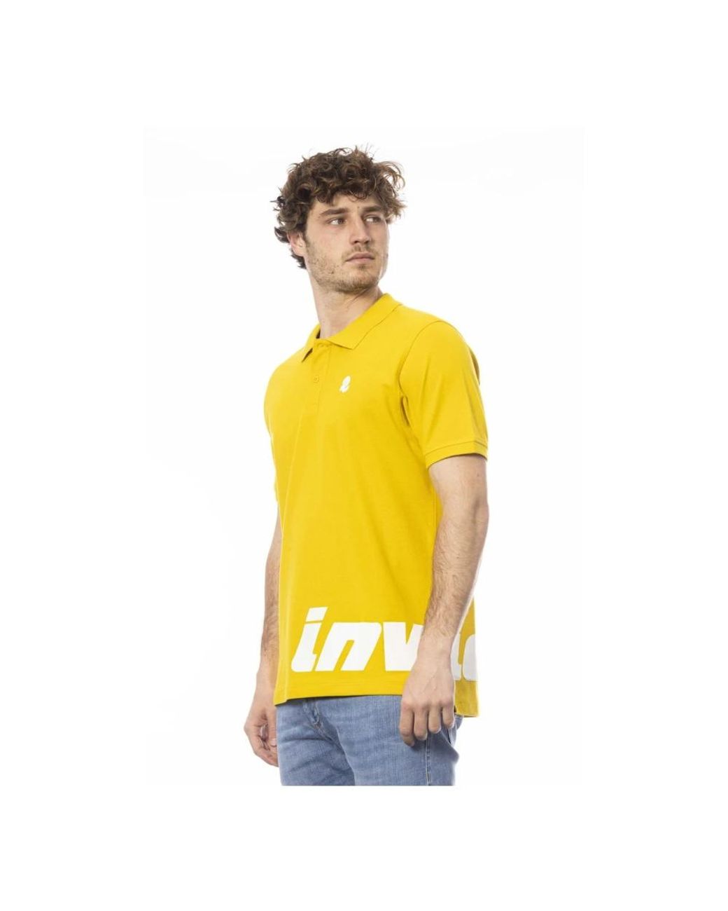 INVICTA WATCH Yellow Polo Shirts for men