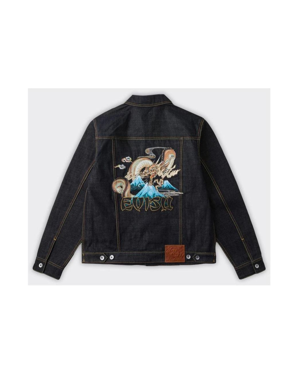 Evisu Blue Denim Jackets for men