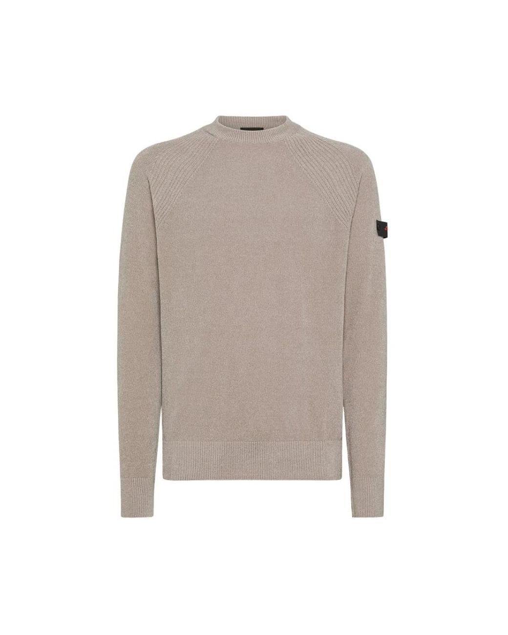Peuterey Gray Round-Neck Knitwear for men