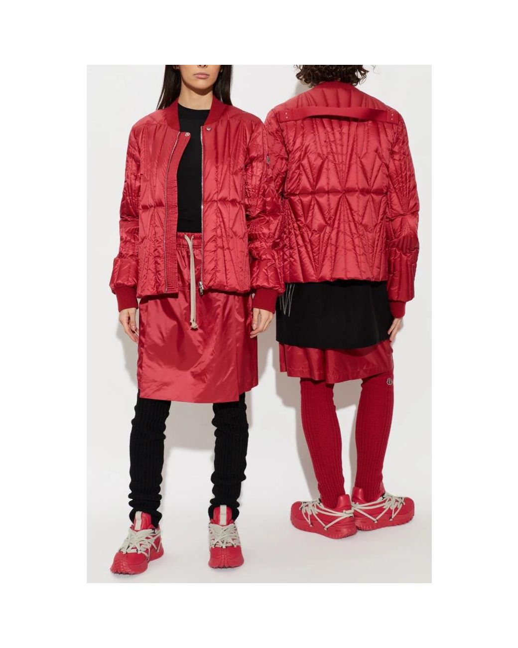 Down Jackets Rick Owens de color Red