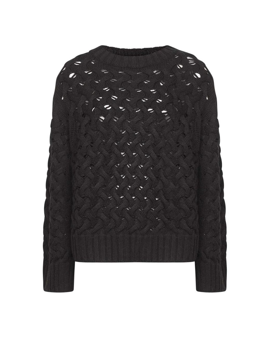P.A.R.O.S.H. Black Round-Neck Knitwear