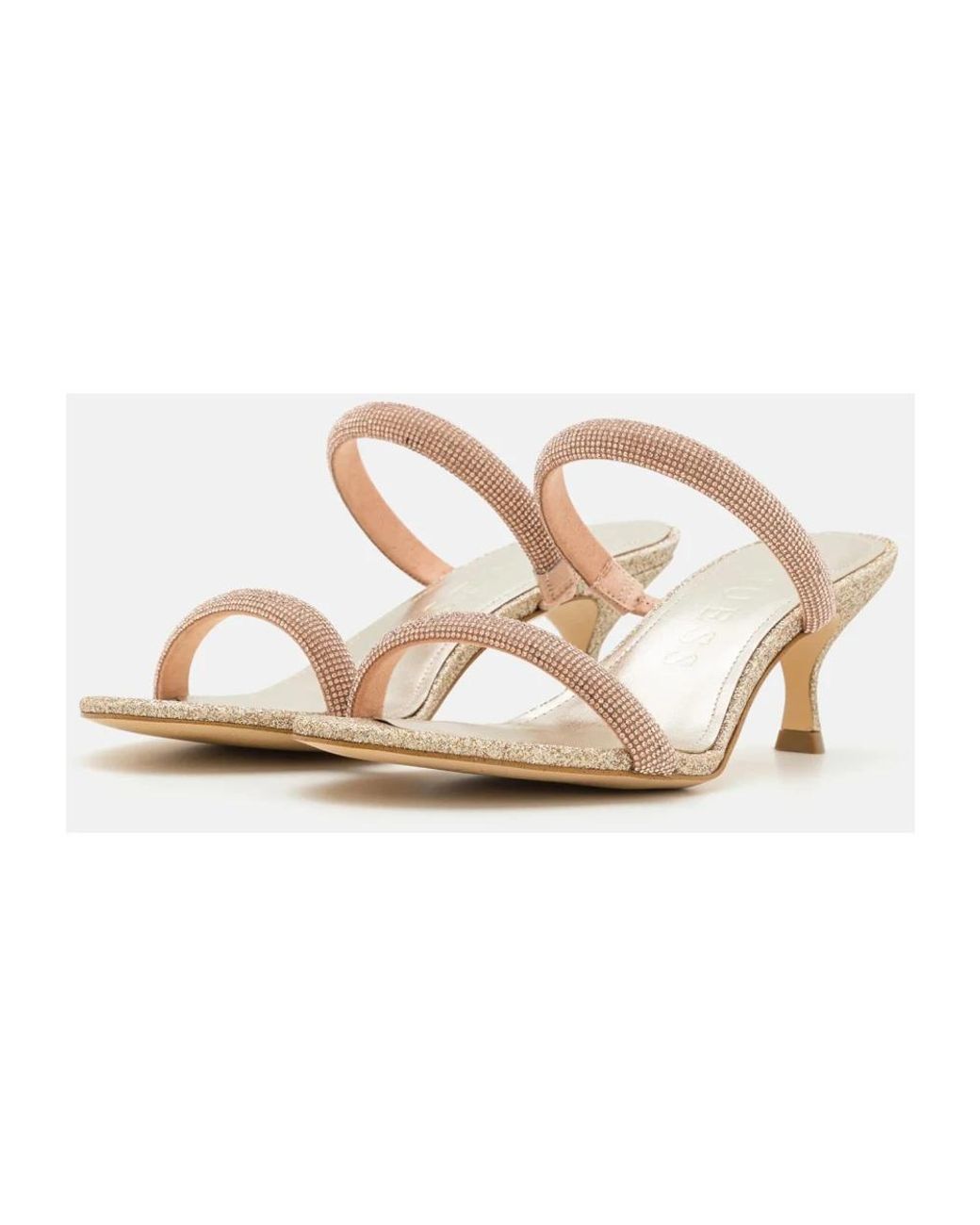 Heeled Mules Guess de color White