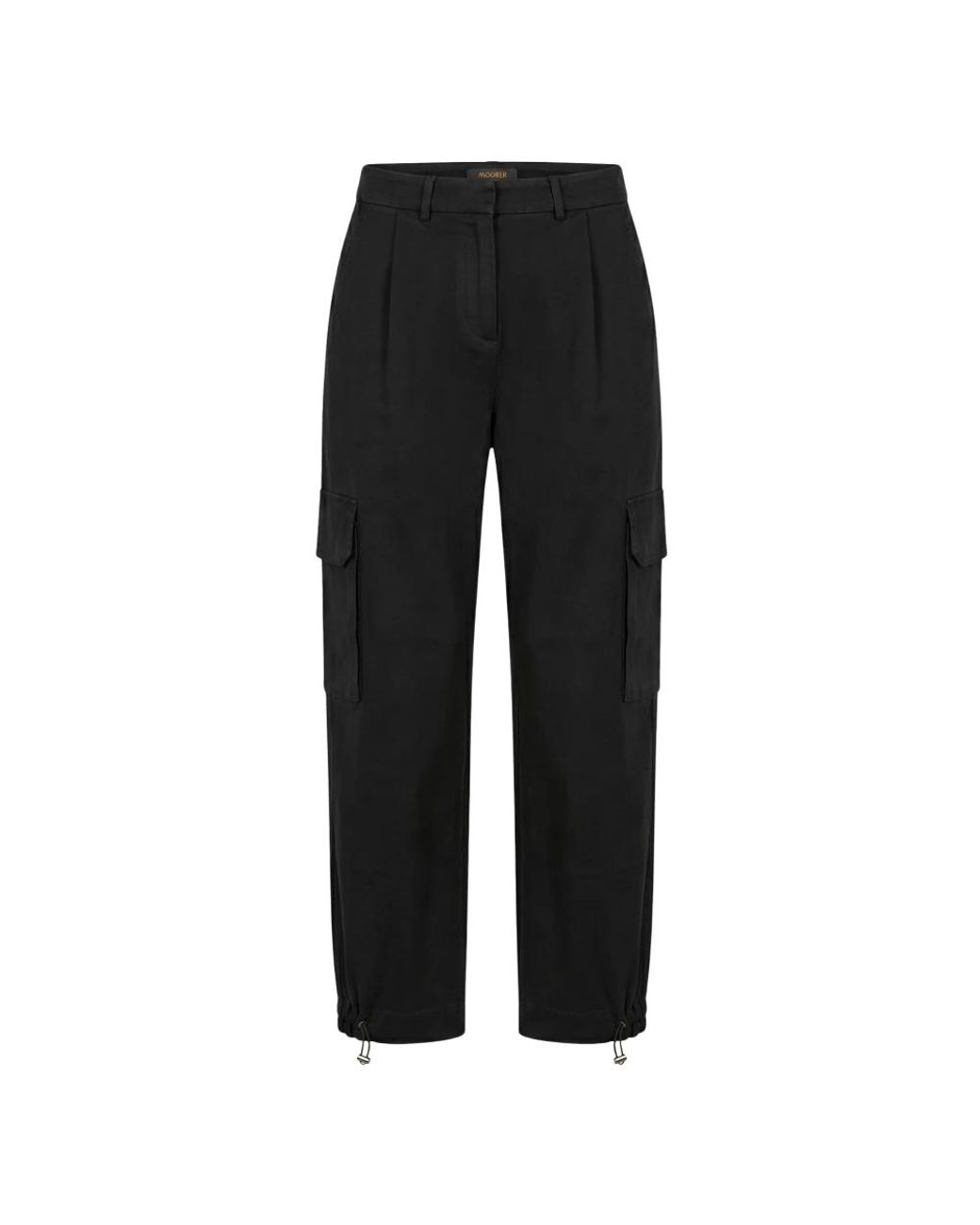 Moorer Black Wide Trousers