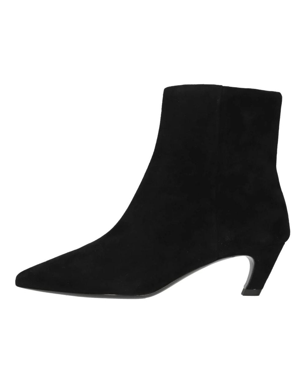 Ash Schoenen ,Zwart ,Leer Vicky Pointed Ankle Boot in het Black