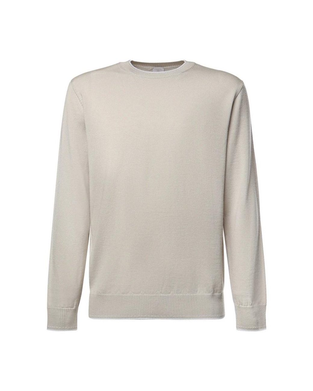 Eleventy Gray Round-Neck Knitwear for men