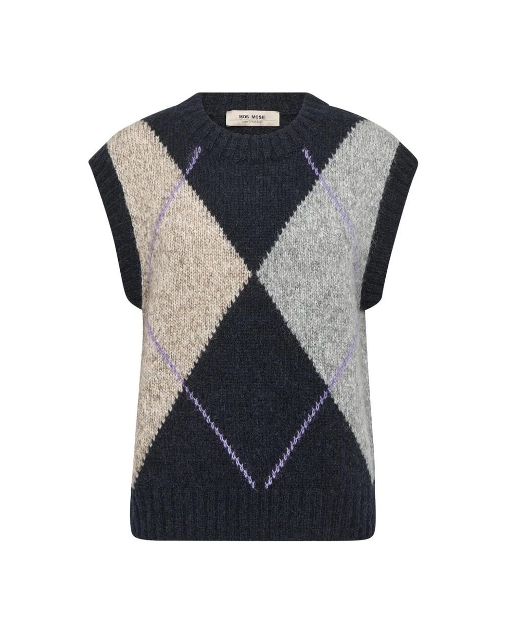 Mos Mosh Blue Round-Neck Knitwear