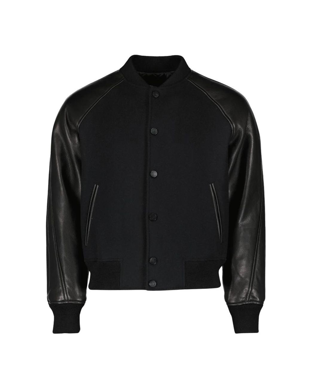 Givenchy Jassen ,Zwart ,Wol Mix-Material Blouson in het Black voor heren