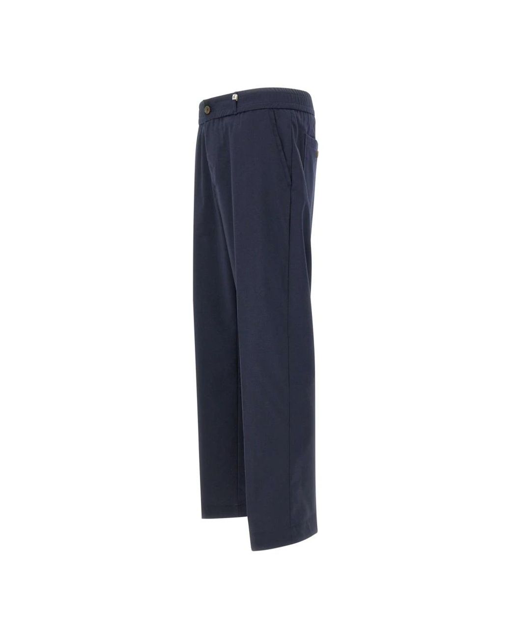 Myths Blue Slim-Fit Trousers for men