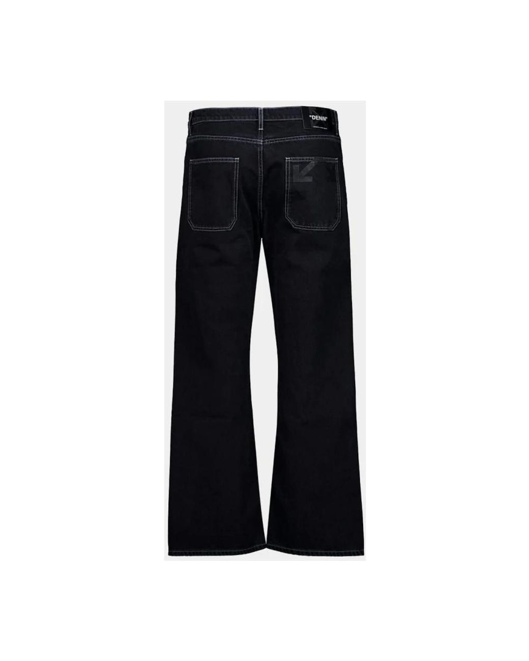 Off-White c/o Virgil Abloh Black Wide Jeans for men