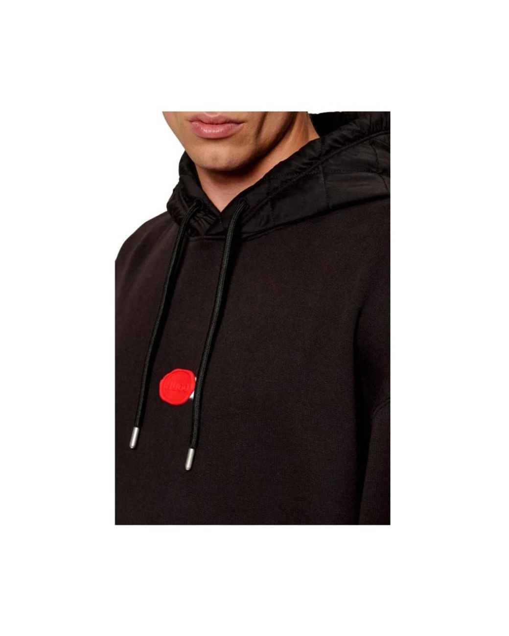 HUGO Black Hoodies for men