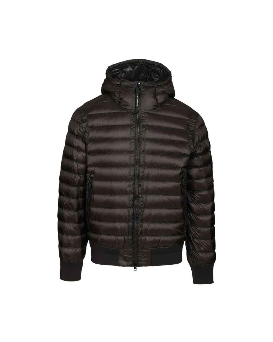 C P Company Black Winter Jackets for men