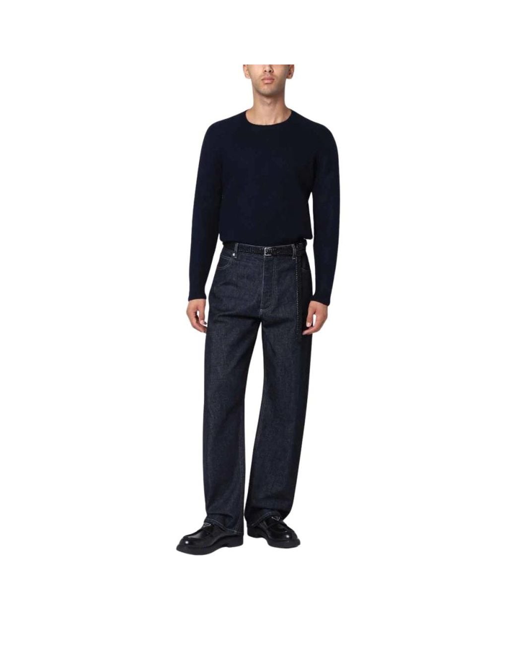 Drumohr Blue Round-Neck Knitwear for men
