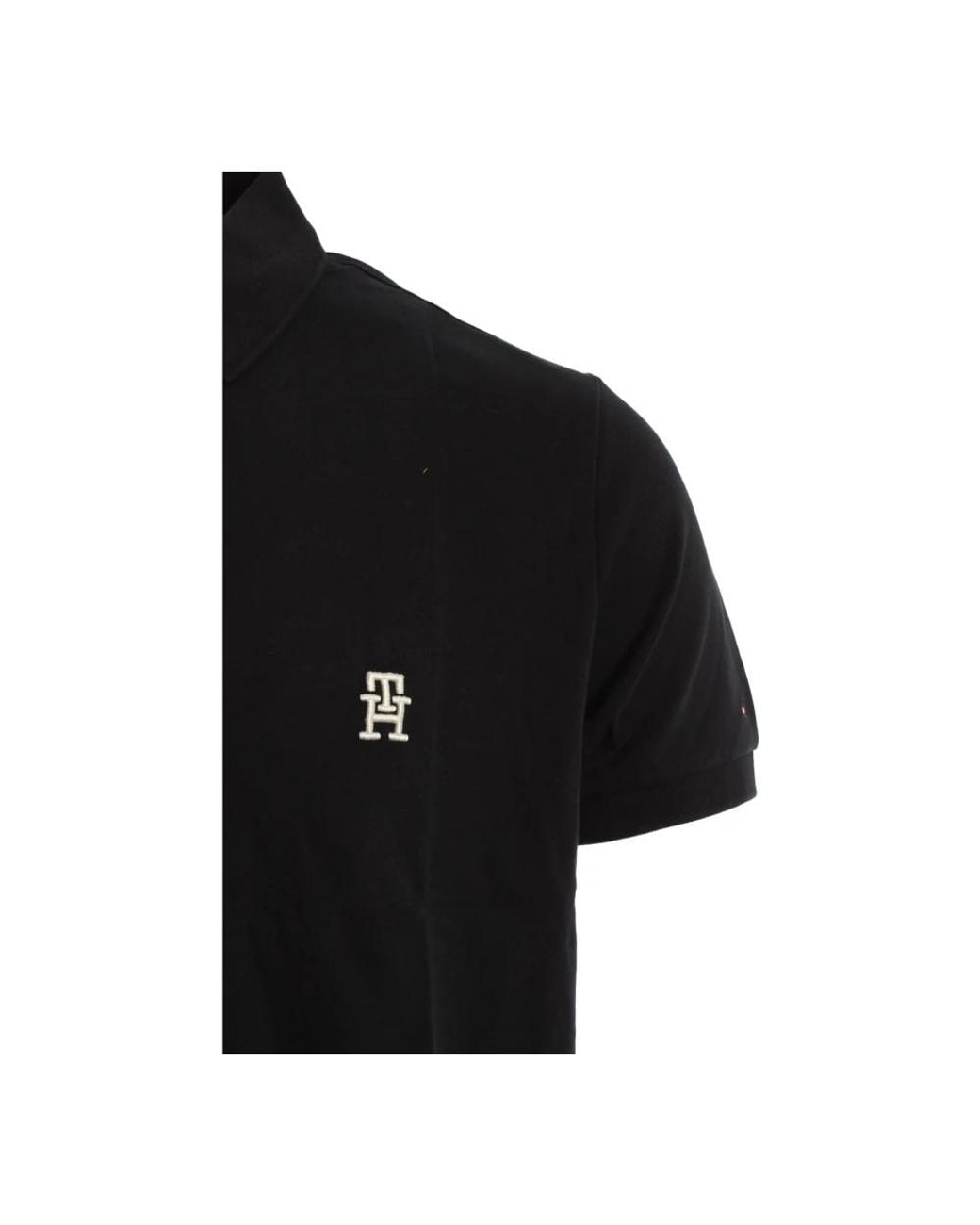 Tommy Hilfiger Black Polo Shirts for men