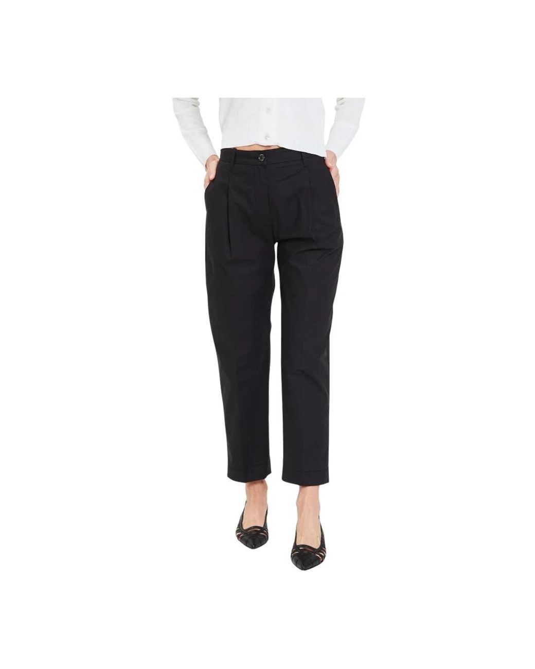 Nine:inthe:morning Black Cropped Trousers
