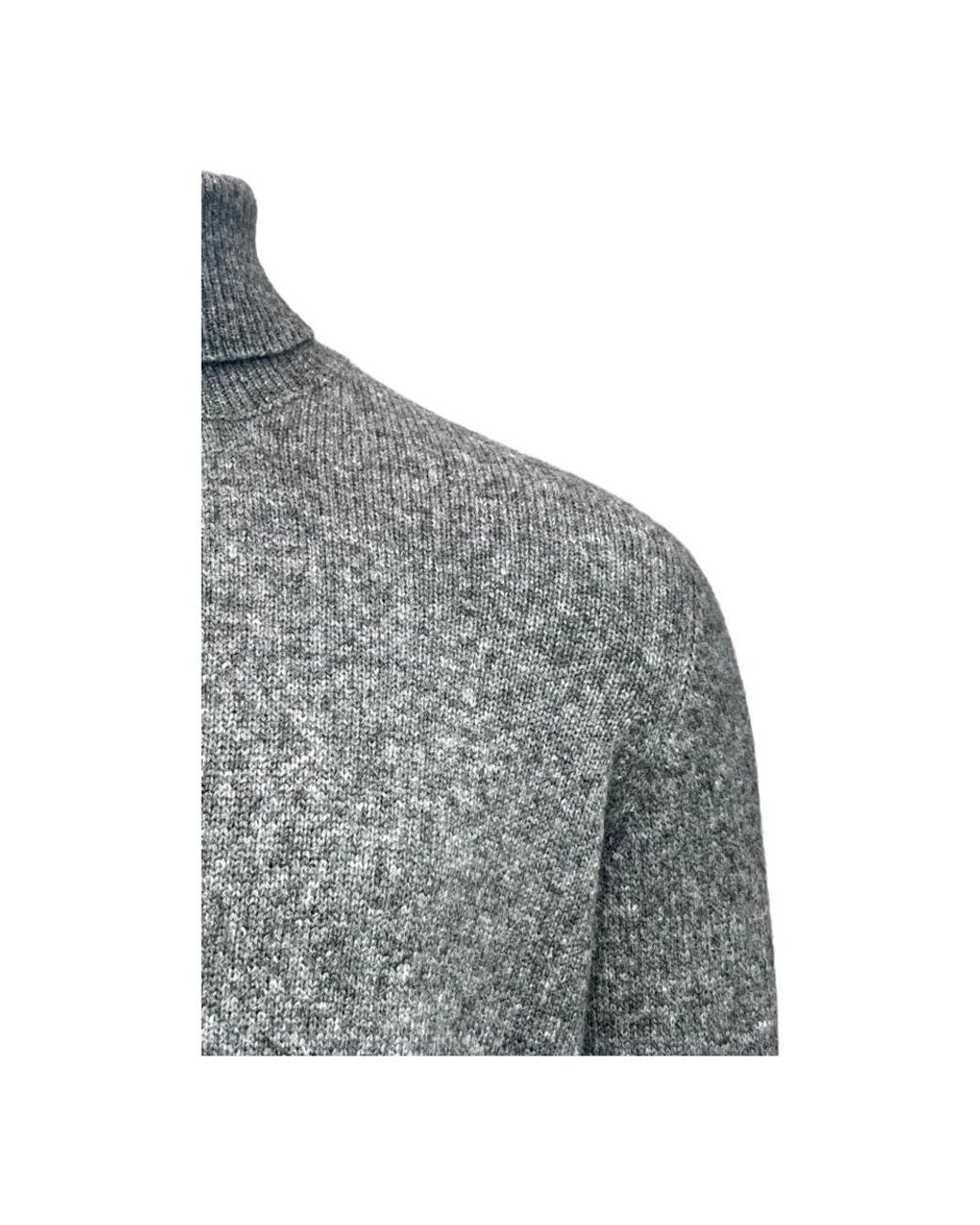 Roberto Collina Gray Turtlenecks for men