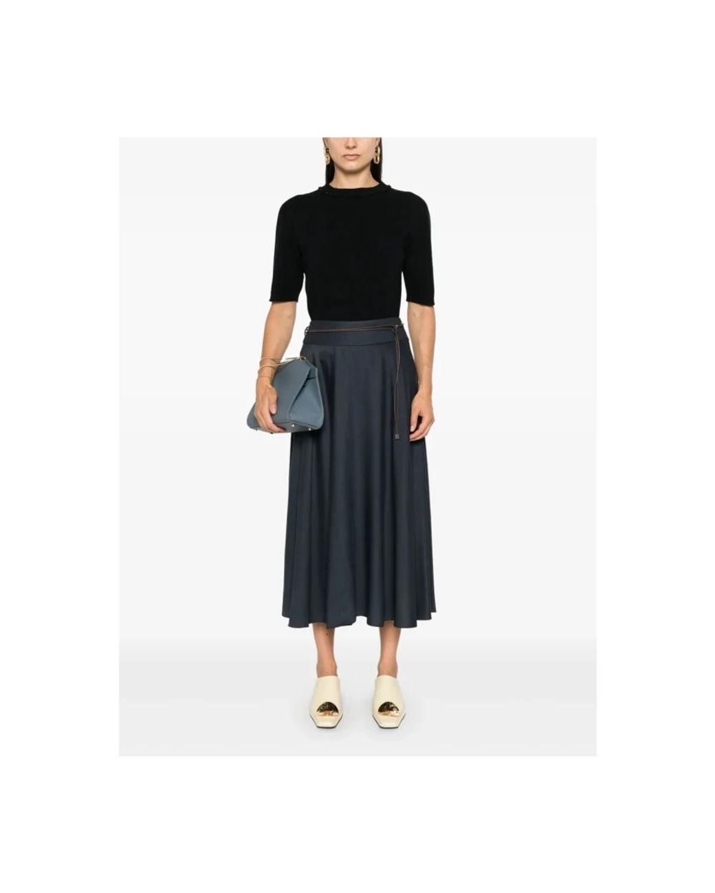 Fabiana Filippi Black Round-Neck Knitwear