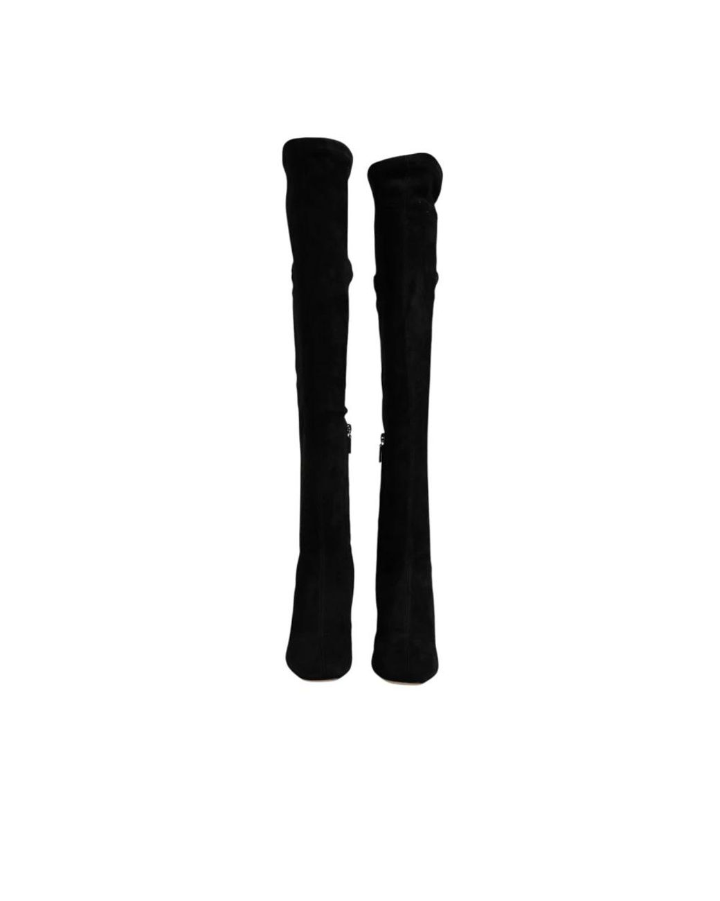 Dolce & Gabbana Black Over-The-Knee Boots