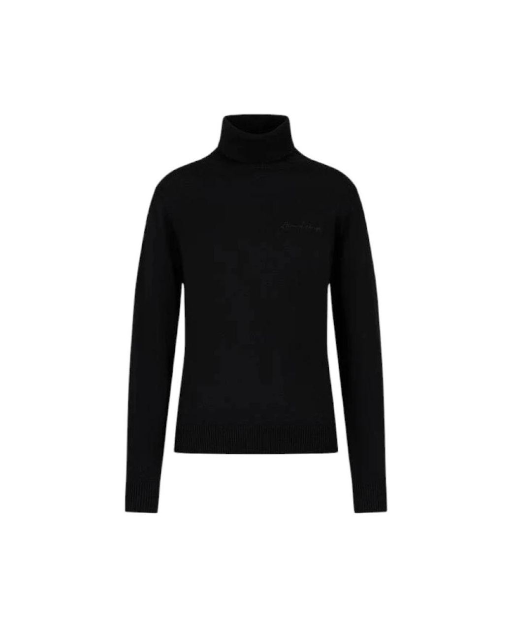 ARMANI EXCHANGE Black Turtlenecks