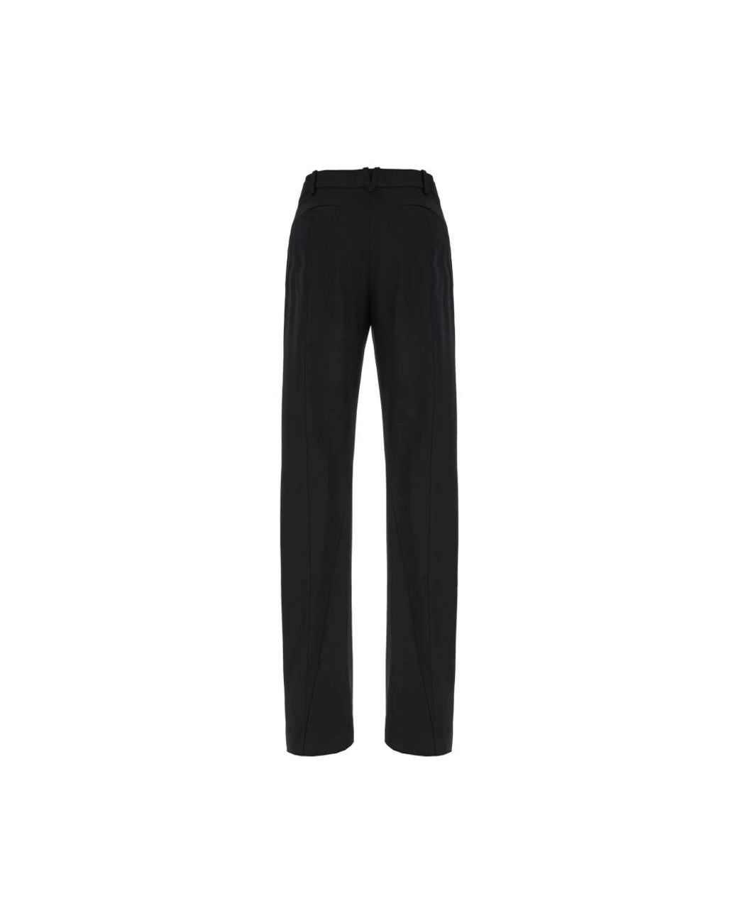 Straight Trousers Versace de color Black